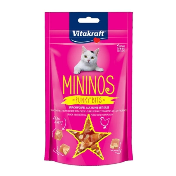 비타크래프트 미니노 스낵 40g 치킨 고양이치즈