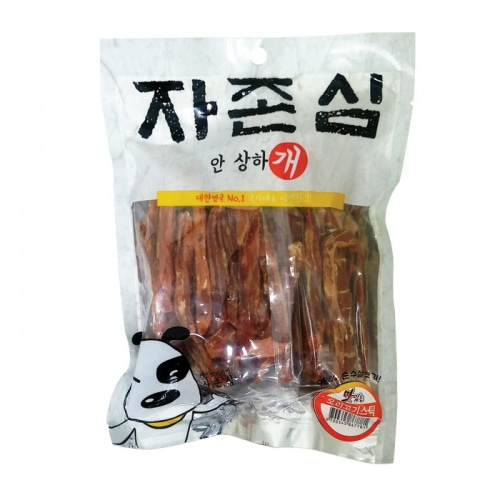 자존심 안상하개 강아지오리간식고기 스틱 200g