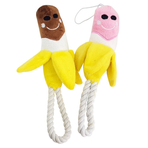 바나나 강아지실타래 장난감